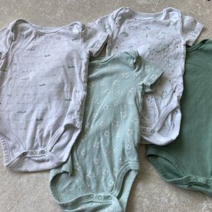 Cloud Island 4 pair onesies